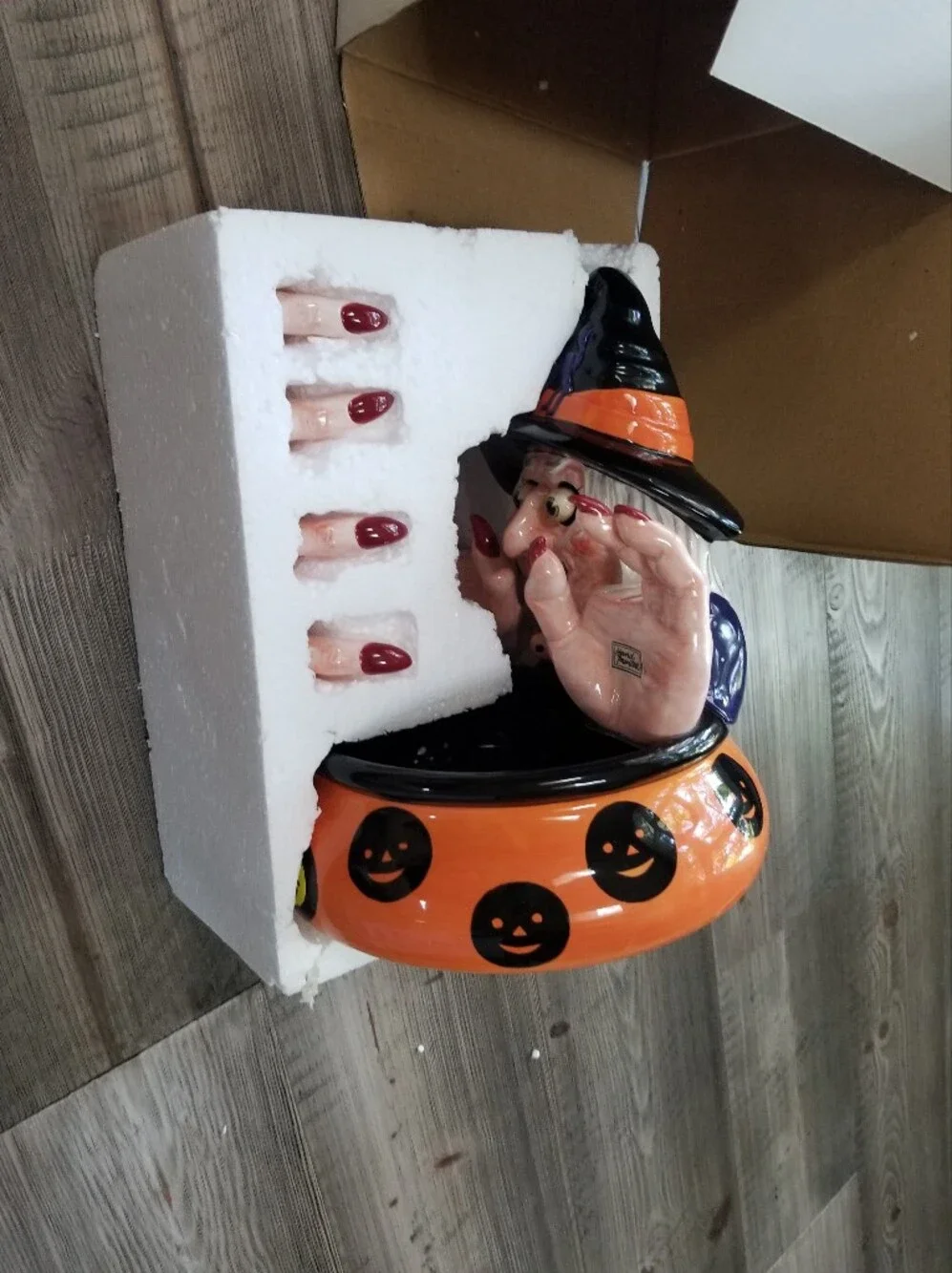Dept 56 Halloween Google Eye Witch Bowl Spreaders NEW